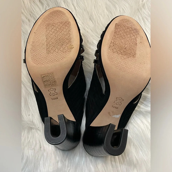 Tory Burch Brida Leather Mule Sandal Size 10M - Picture 13 of 15